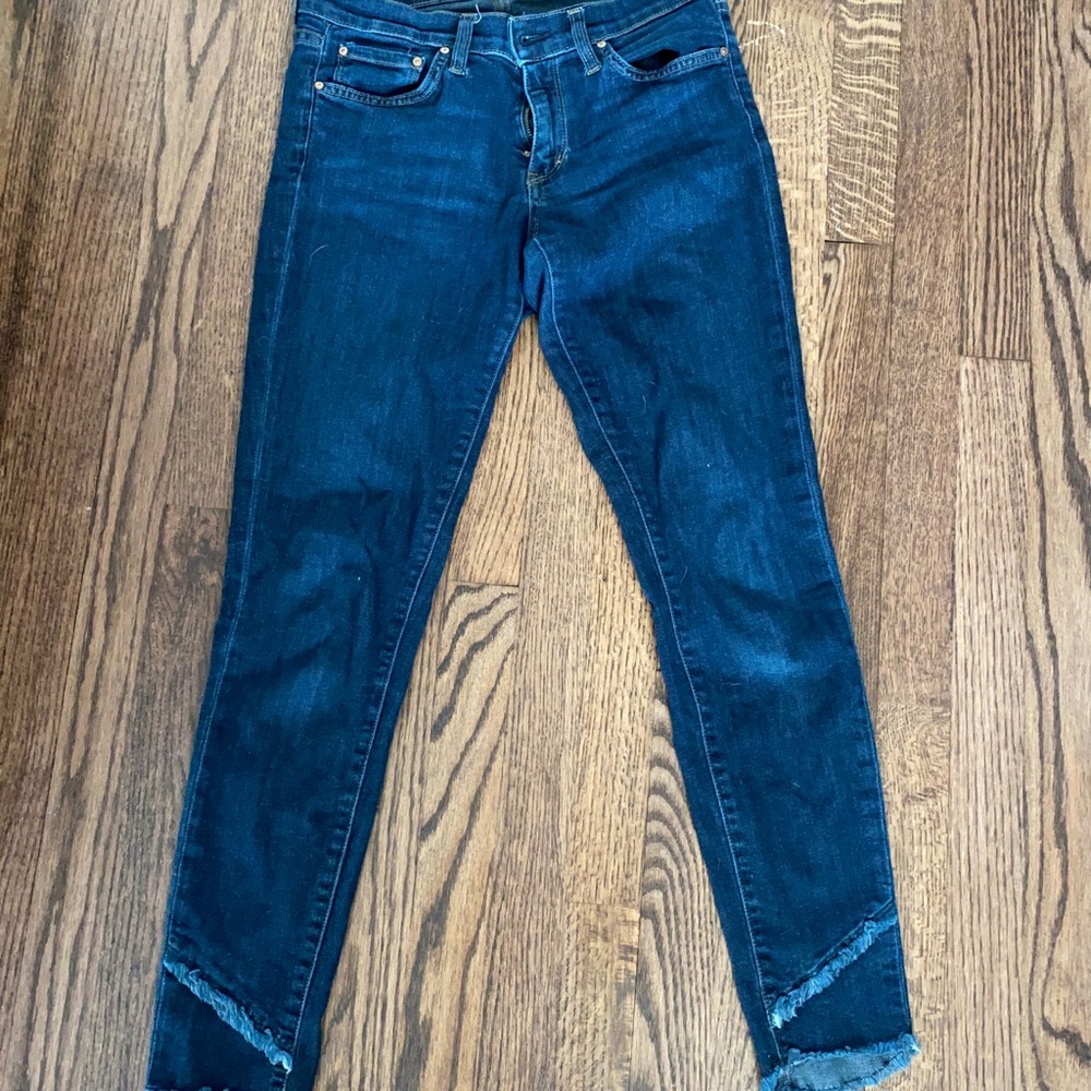 ⭐️authentic principle jeans w/ fringe on bottom⭐️